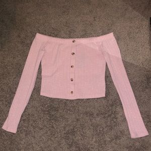 Baby Pink off the shoulder top